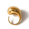 Hollow Chunky Beaded Ring