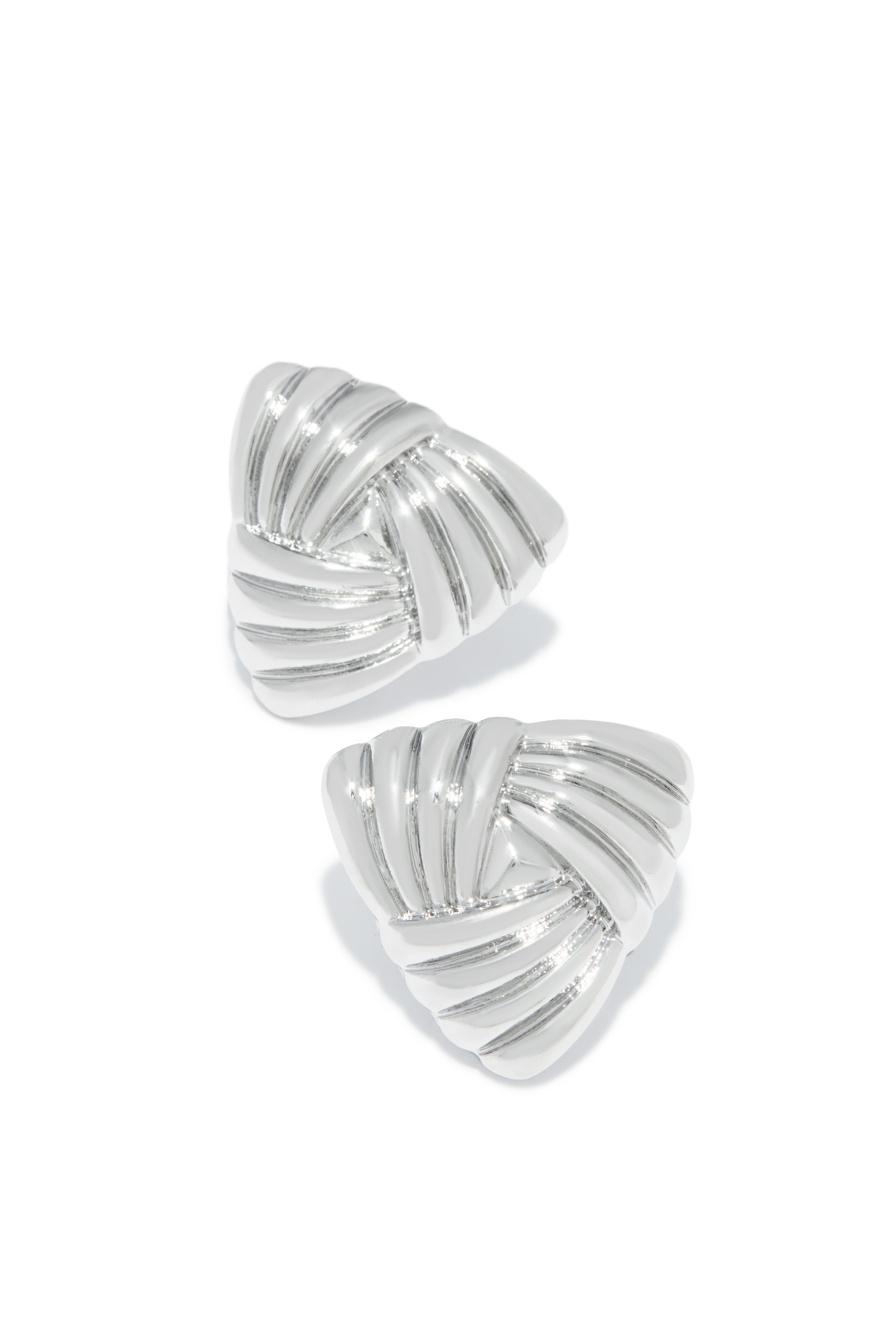 Julianna Triangle Statement Earring - Silver
