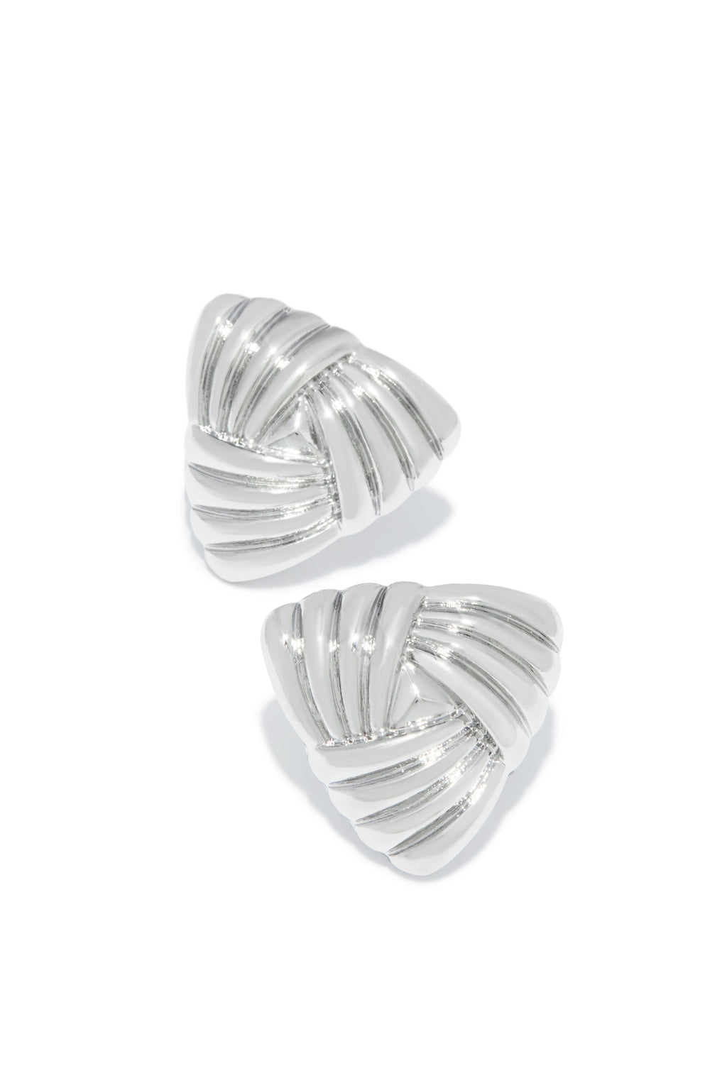Julianna Triangle Statement Earring - Silver
